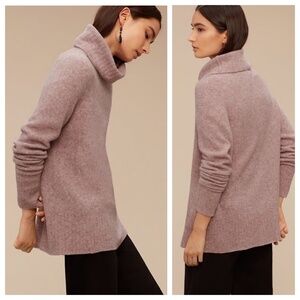 Babaton Plutarch Sweater Wool-blend Oversized Turtleneck Dusty Pink Size XS